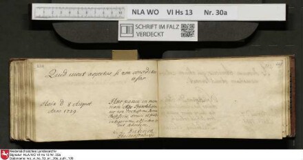 Stammbuch des U. J. Schrader aus Hannover