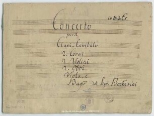 Concertos - Mus.3490-O-7 : cemb, orch - E|b; GerB 487