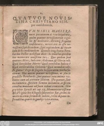 [Prima Consideratio De Morte Nobis Propinqua.]