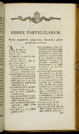 Index Particularum.