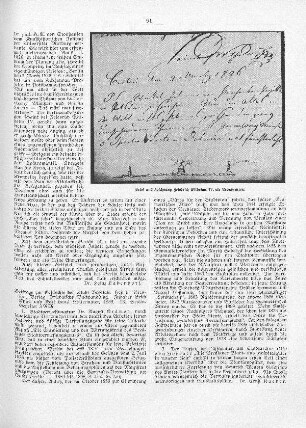 Brief und Zeichnung Friedrich Wilhelms IV. als Kronprinzen