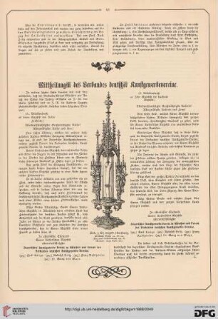 Mittheilungen des Verbandes deutscher Kunstgewerbevereine