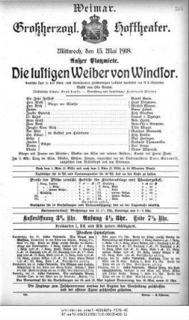 Die lustigen Weiber von Windsor