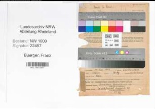 Entnazifizierung Franz Buerger, geb. 14.05.1903 (Lehrer)