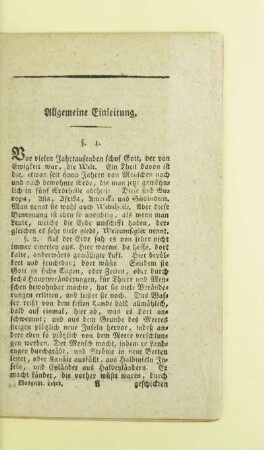 Allgemeine Einleitung