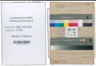 Entnazifizierung Friedrich Serafin , geb. 30.03.1890 (Angestellter)
