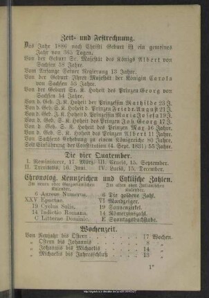 Zeit- und Festrechnung
