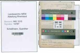 Entnazifizierung Guenther Schellmann , geb. 20.08.1911 (Ingenieur)