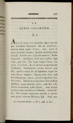 De Curis Infantum.