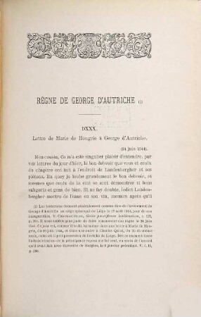 La Principauté de Liège et les Pays-Bas au XVIe siècle : Correspondances et documents politiques recueillis et publiés par Edgar de Marneffe. 3