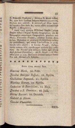 Anno 1704. mortui sunt.