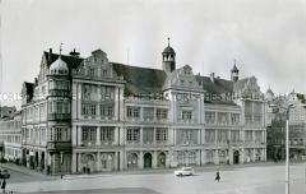 Marktplatz mit Rathaus der Stadt Torgau