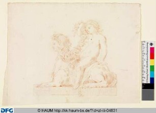 Putto auf Sphinx