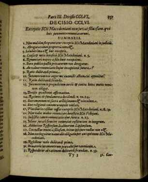 Decisio CCLVI. - Decisio CCLX.