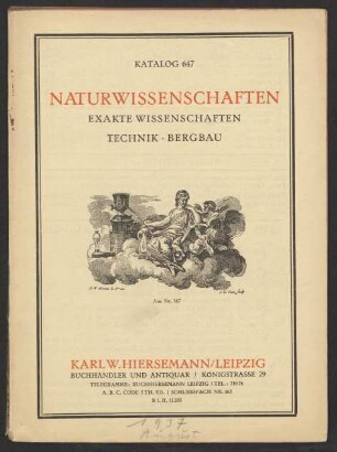 Naturwissenschaften, exakte Wissenschaften, Technik, Bergbau