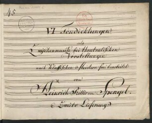 6 Entr'actes; orch