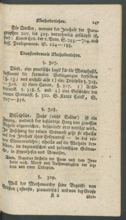 Transcendentale Methodenlehre