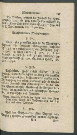 Transcendentale Methodenlehre