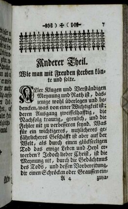 Wie man mit Freuden sterben könte und solte.