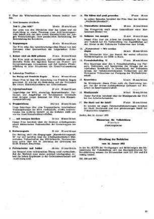 Mitteilung der Redaktion : vom 30. Januar 1973
