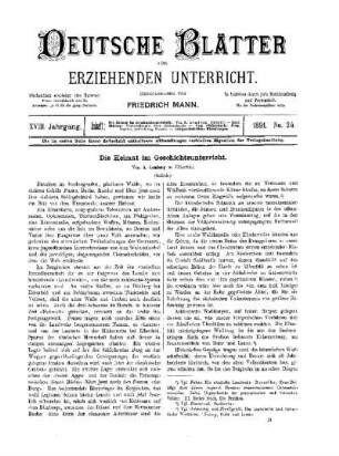 Die Heimat im Geschichtsunterricht : (Schluss)