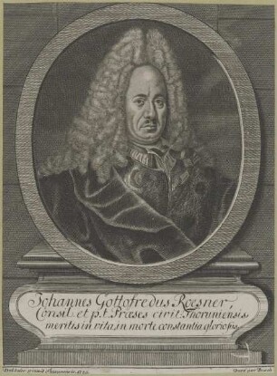 Bildnis des Johannes Gottofredus Roesner