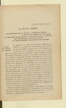 La fin de l'Empire
