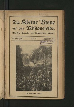54. Jahrgang. Nr. 2. Februar 1914.