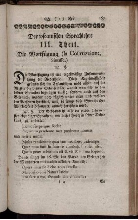 III. Theil. Die Wortfügung.