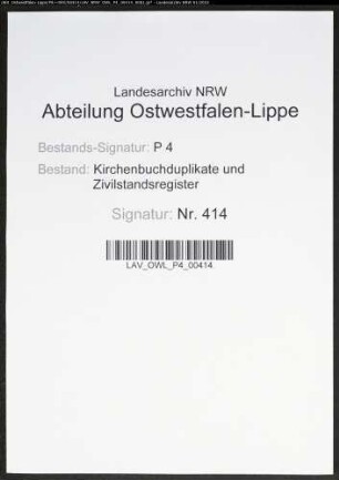 Kirchenbuchduplikat der evangelischen Gemeinde Ende (GHT 1864-1874). (Gemeinde: Ende, evangelische Gemeinde)