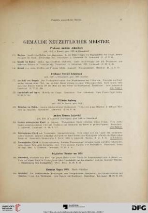 Gemälde neuzeitlicher Meister (Nr. 174-433)