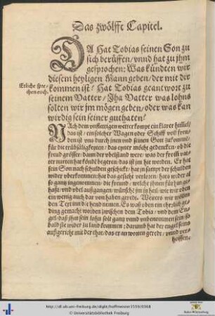 Das zwölfft Capitel
