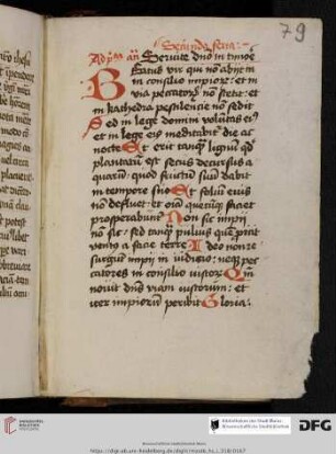Psalterium feriatum