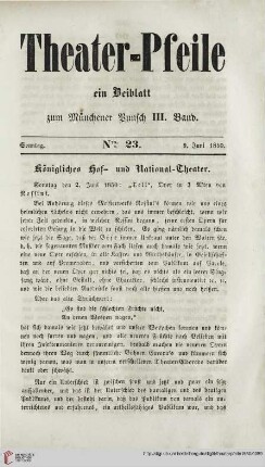 Nro. 23 (9. Juni 1850)
