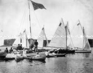 Erste Nachkriegs-Segelregatta auf dem Wannsee