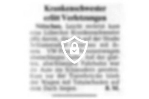 Krankenschwester erlitt Verletzungen