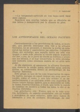 V - Los antropófagos del Océano Pacífico