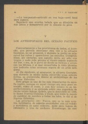 V - Los antropófagos del Océano Pacífico