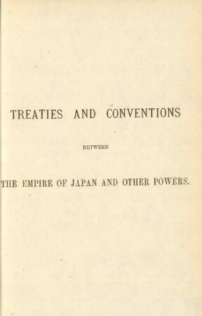 Treaties and conventions between the Empire of Japan and other powers
