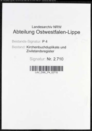 Zivilstandsregister von Pelkum (A 1812). (Gemeinde: Pelkum, Kreis Unna)