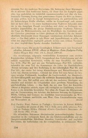 234-235 [Rezension] Massi, Pacifico, Nella storia della salvezza. (Principi di teologia biblica)