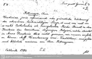Jus publicum Germaniae E: Jus publicum Germaniae E