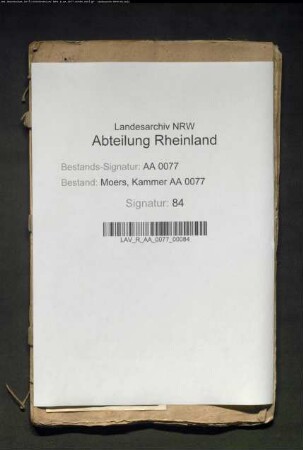 Wegen umzulegenden Hafens zu Friemersheim und des Kölnischen Zolls
