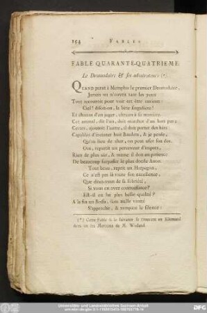 Fable Quarante-Quatrieme. Le Dromadaire & ses admirateurs.