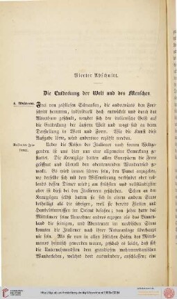 Vierter Abschnitt: Die Entdeckung der Welt und des Menschen