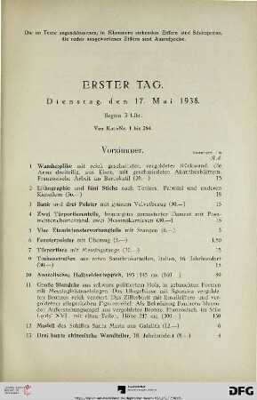Vorzimmer (Nr. 1-34)