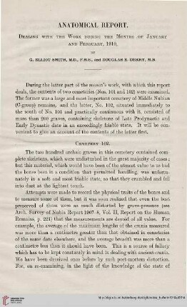 6: Anatomical report : dealing with the work during the months of January and February 1910