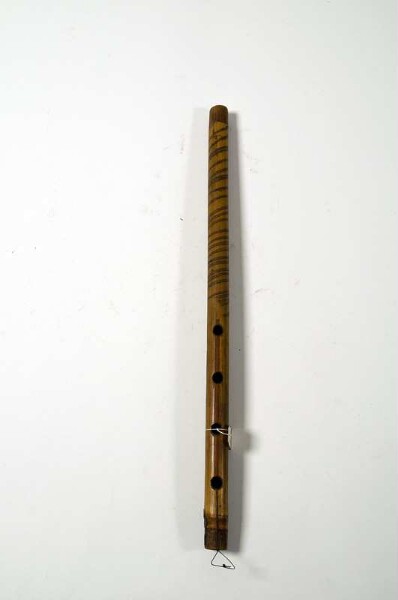 open longitudinal flute with finger holes