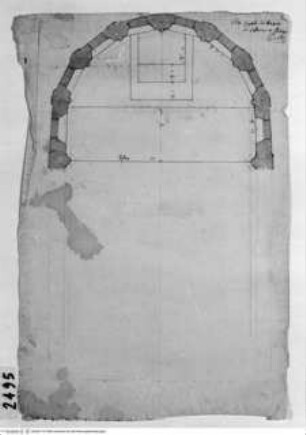 Bologna, San Domenico, Cappella del Rosario, Grundriss