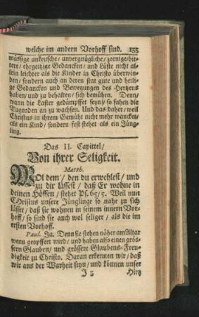 Das II. Capittel. Von ihrer Seligkeit.